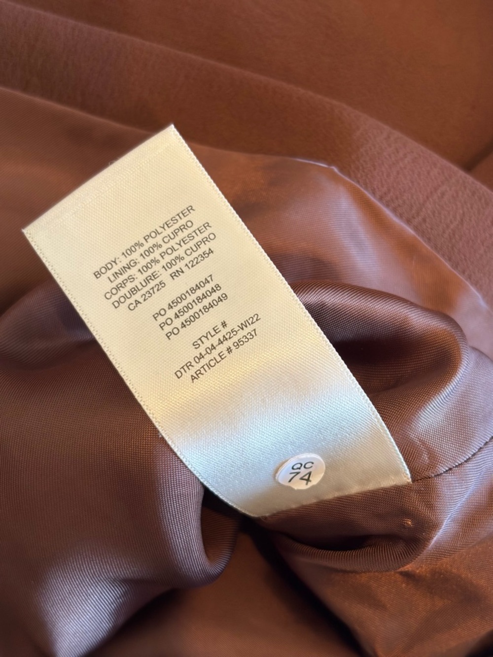 wilfred “little cropped jacket” in brown - Picture 4 of 4